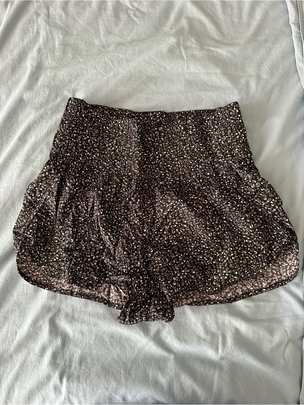 FP Movement by Free People Black Floral Athletic Shorts